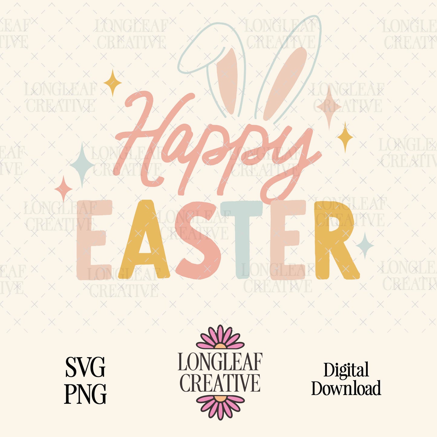 Happy Easter Digital Download Design File