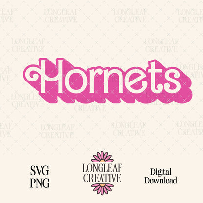 Hornets Mascot Barbie SVG Digital Download Design File