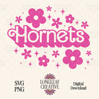 Hornets Mascot Barbie SVG Digital Download Design File