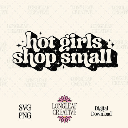 Hot Girls Shop Small SVG Digital Download Design File