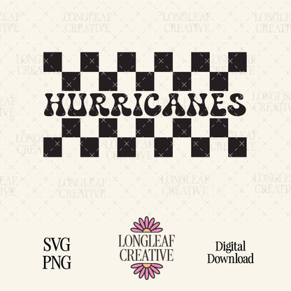 Hurricanes Mascot Checker SVG Digital Download Design File