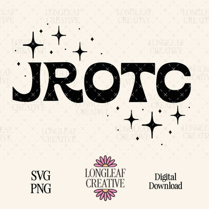 JROTC Retro Stars SVG Digital Download Design File