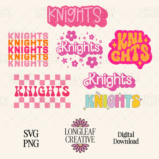 Knights Mascot SVG Bundle