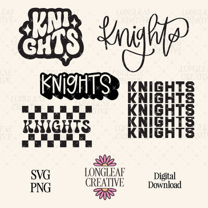 Knights Mascot SVG Bundle