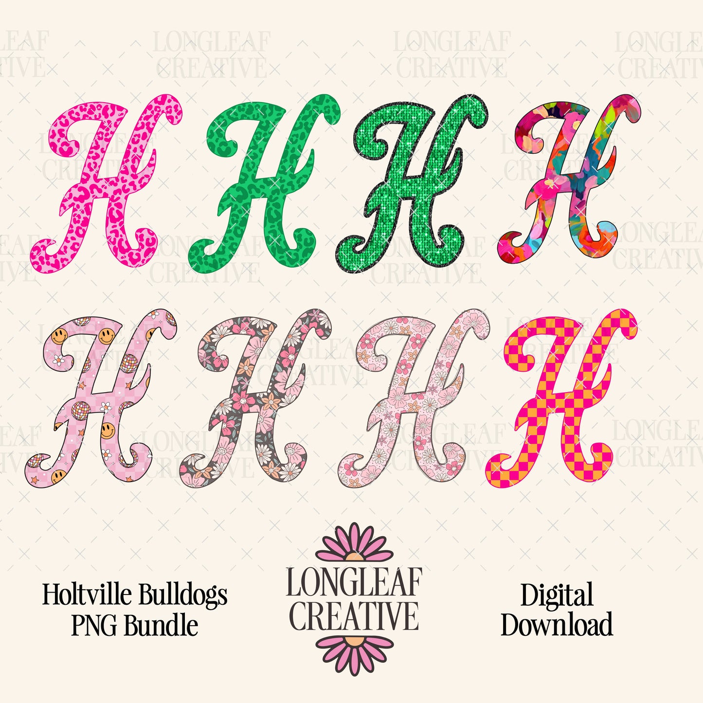 Holtville Bulldogs PNG File Bundle Digital Download Designs