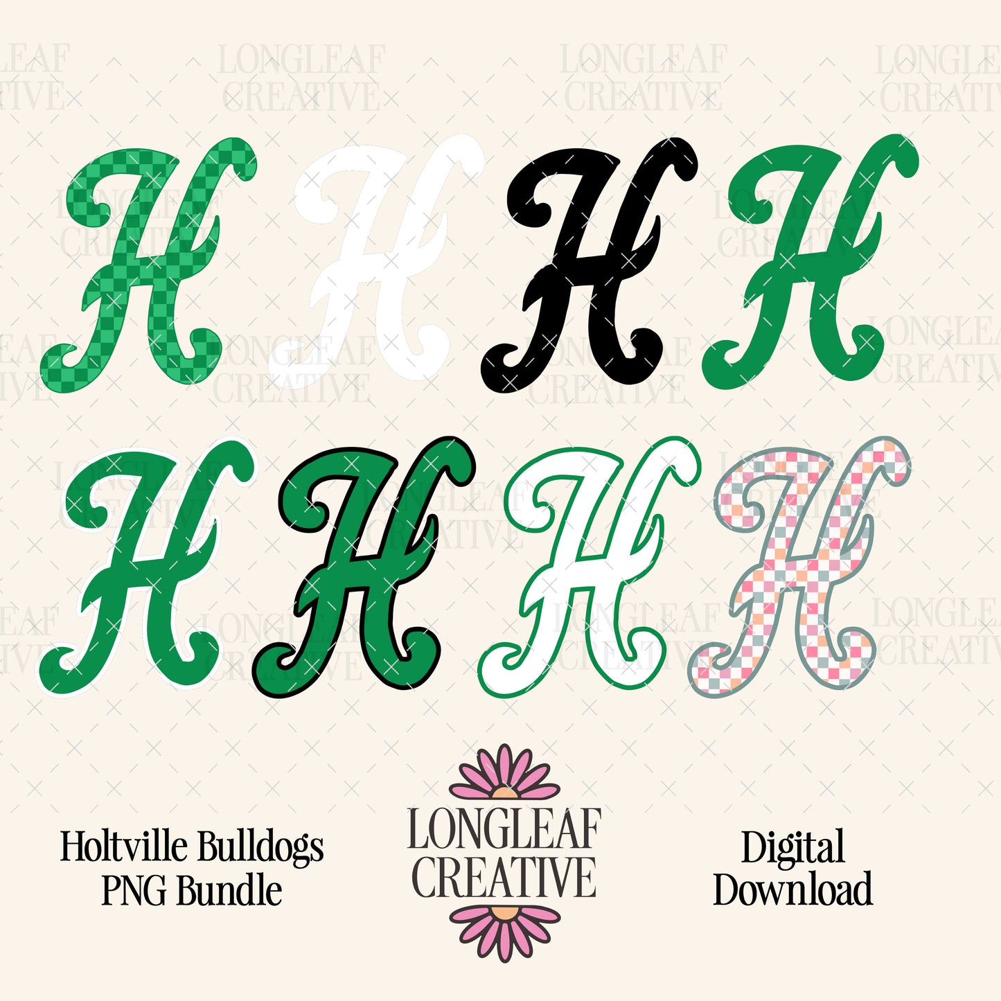 Holtville Bulldogs PNG File Bundle Digital Download Designs