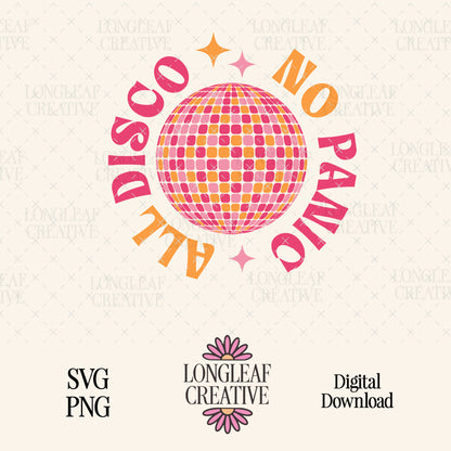 No Panic All Disco SVG Digital Download Design File