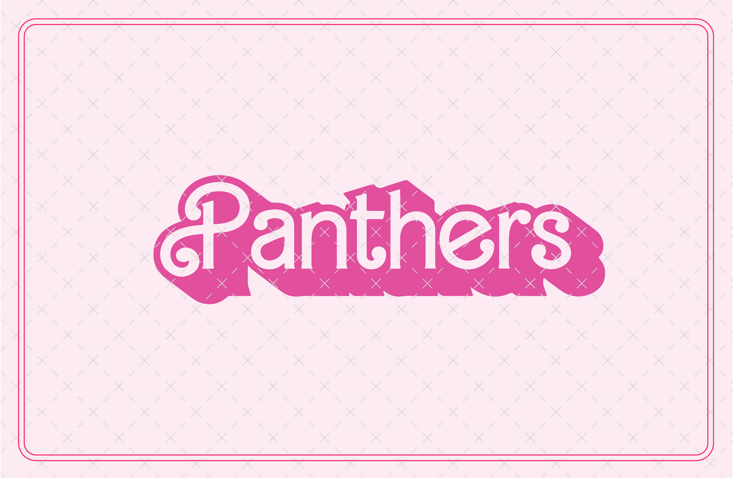 Panthers Mascot Barbie SVG Digital Download Design File
