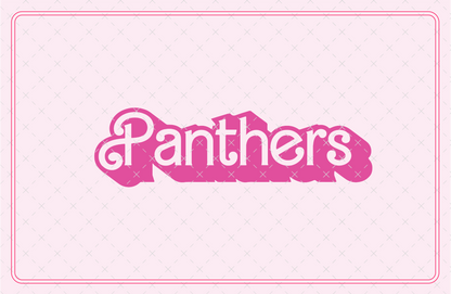Panthers Mascot Barbie SVG Digital Download Design File