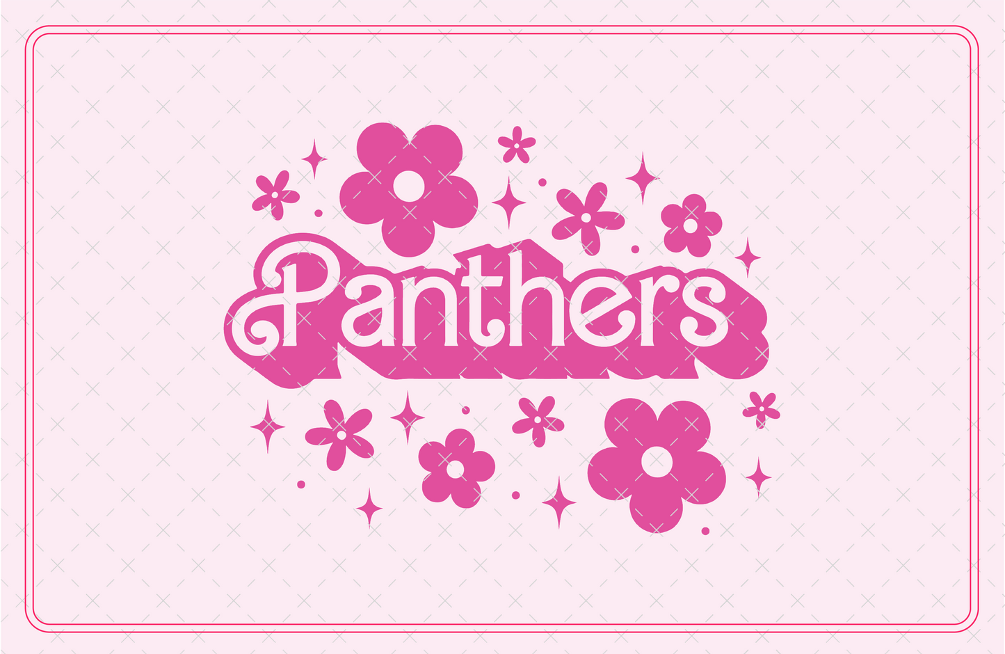 Panthers Mascot Barbie SVG Digital Download Design File