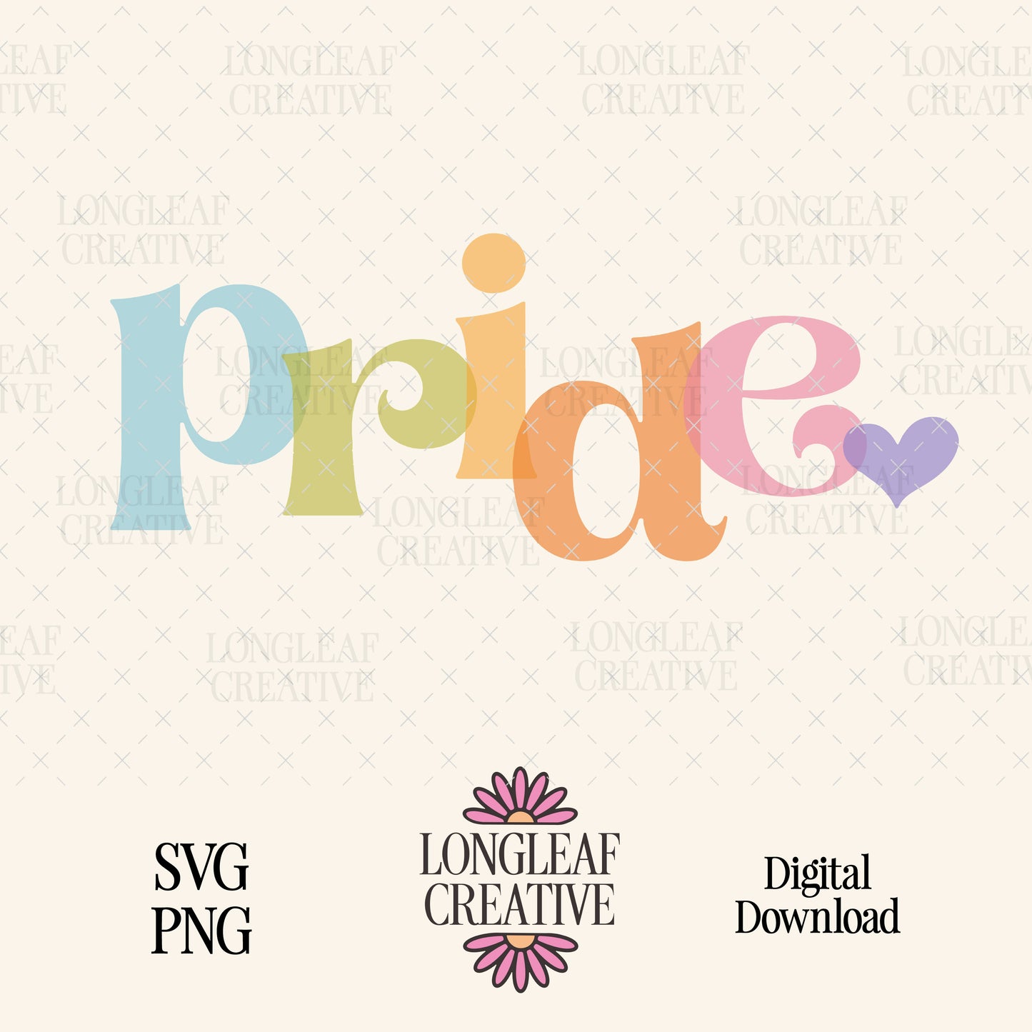 Pride Stamped SVG Digital Download Design File