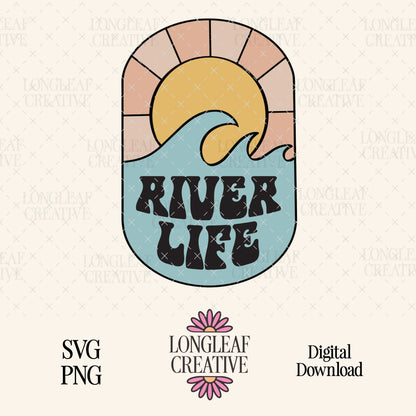 River Life SVG Digital Download Design File
