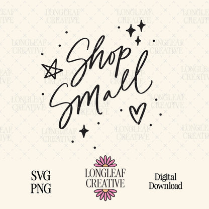 Shop Small Handlettered SVG Digital Download Design File