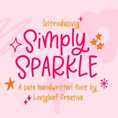 Simply Sparkle Handwritten Font