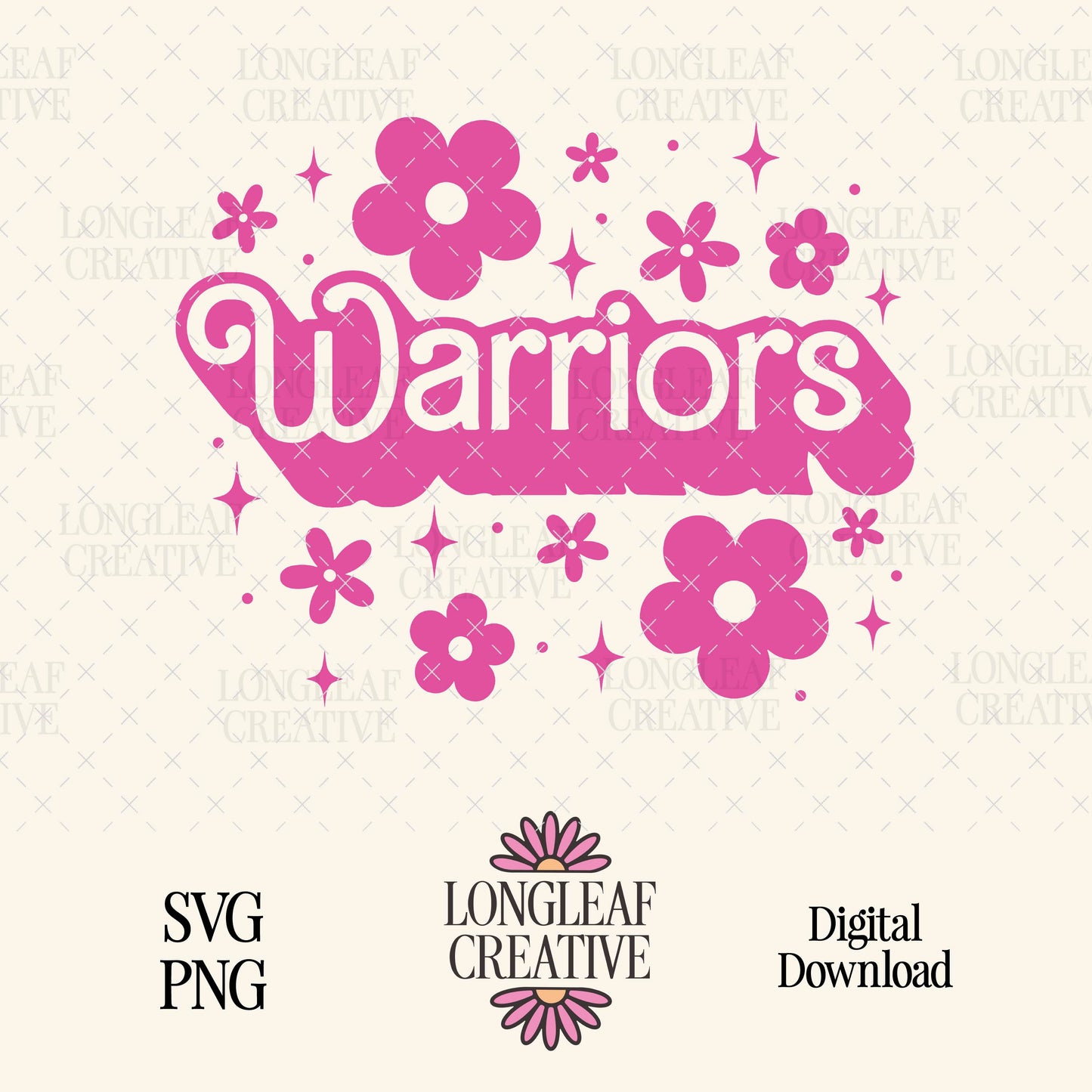 Warriors Mascot Barbie SVG Digital Download Design File