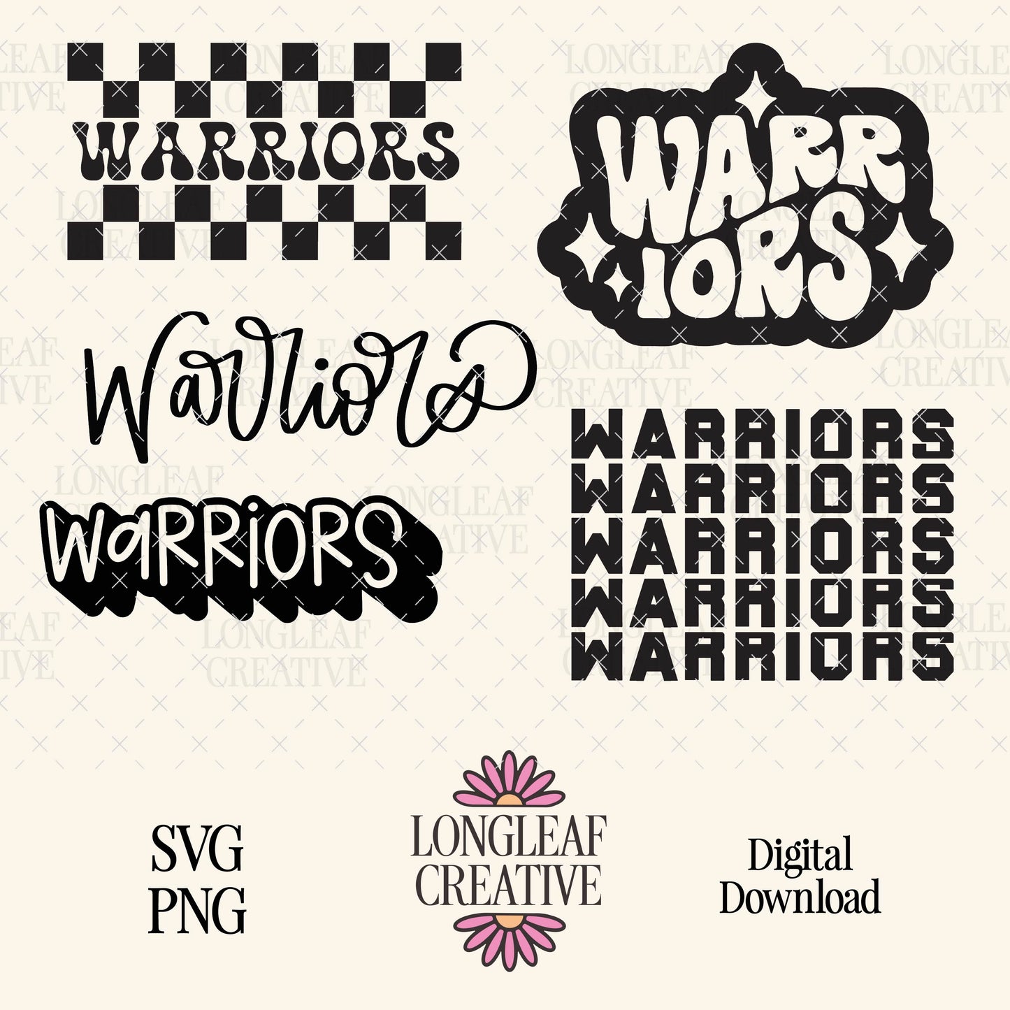 Warriors Mascot SVG Bundle