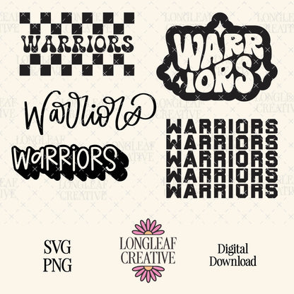 Warriors Mascot SVG Bundle