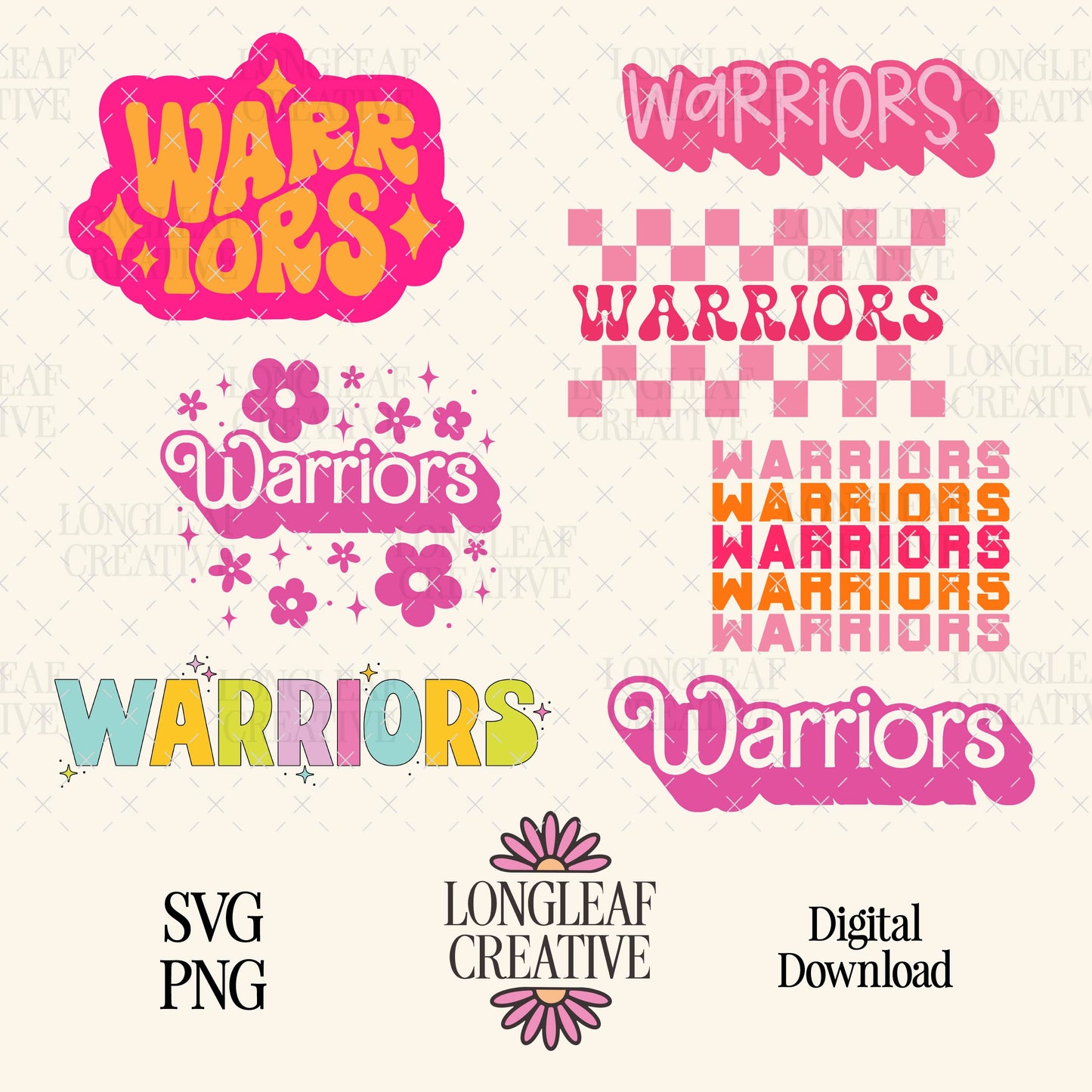 Warriors Mascot SVG Bundle
