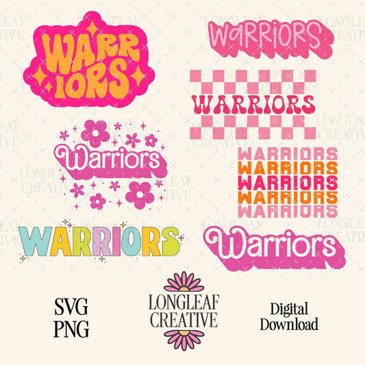 Warriors Mascot SVG Bundle
