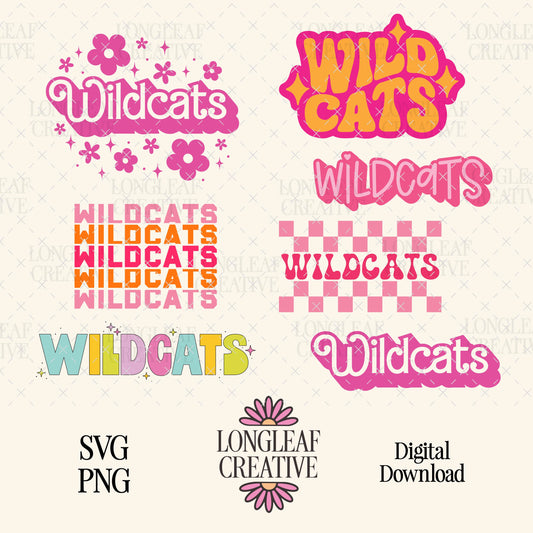 Wildcats Mascot SVG Bundle