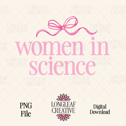 Women in Science SVG Digital Download Design File