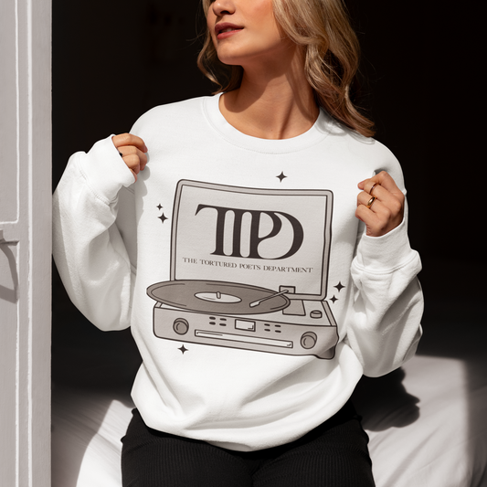 TTPD The Tortured Ports Department Record Player SVG Digital Download Design File