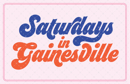 Saturdays in Gainesville Florida SVG Digital Download Design File