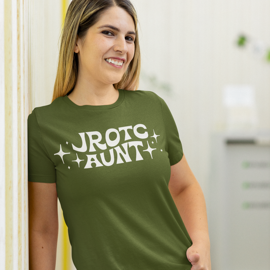 JROTC Aunt Retro Stars SVG Digital Download Design File