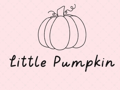 Little Pumpkin Fall SVG Digital Download Design File