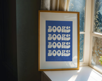 Books Books Books Digital Art Print Download