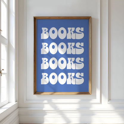 Books Books Books Digital Art Print Download