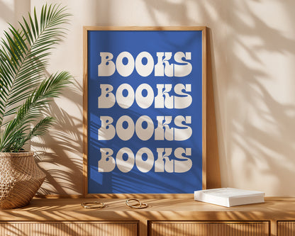 Books Books Books Digital Art Print Download