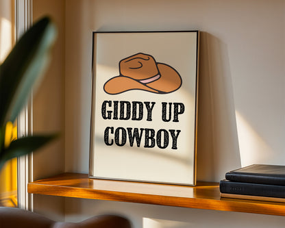 Set of 5 Country Western Pink and Orange Art Prints 1 Digital Art Print Download