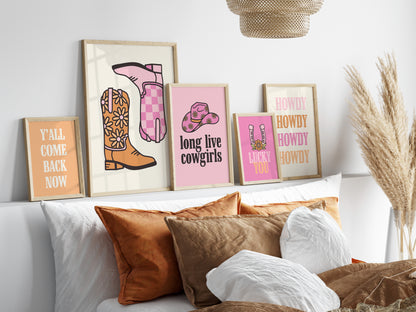 Cowgirl Boots Western Digital Art Print Download