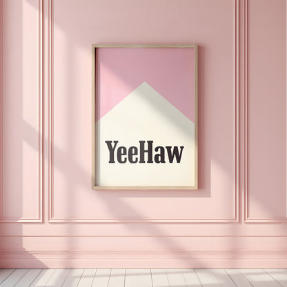 YeeHaw Western  Digital Art Print Download