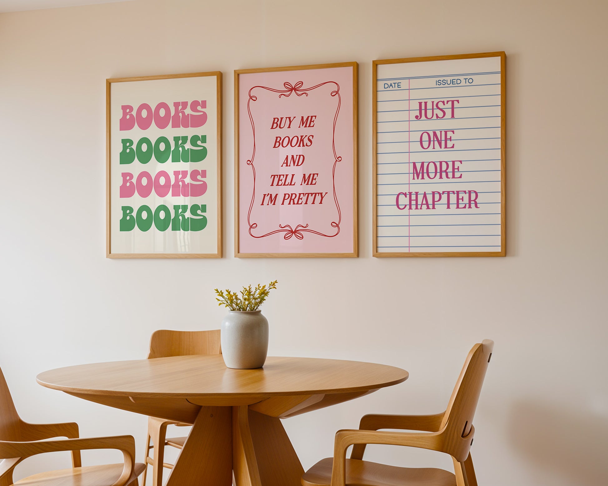 Books Library Art Print Digital Cute Wall Art