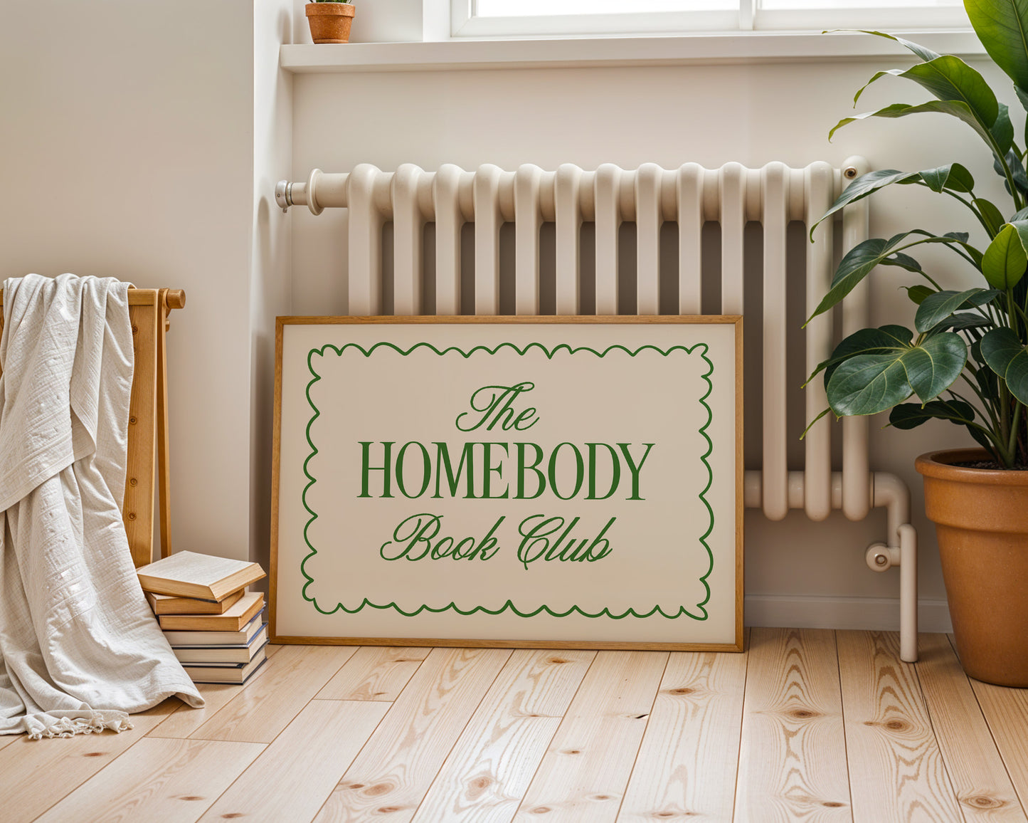 The Homebody Book Club Digital Art Print Download - Green