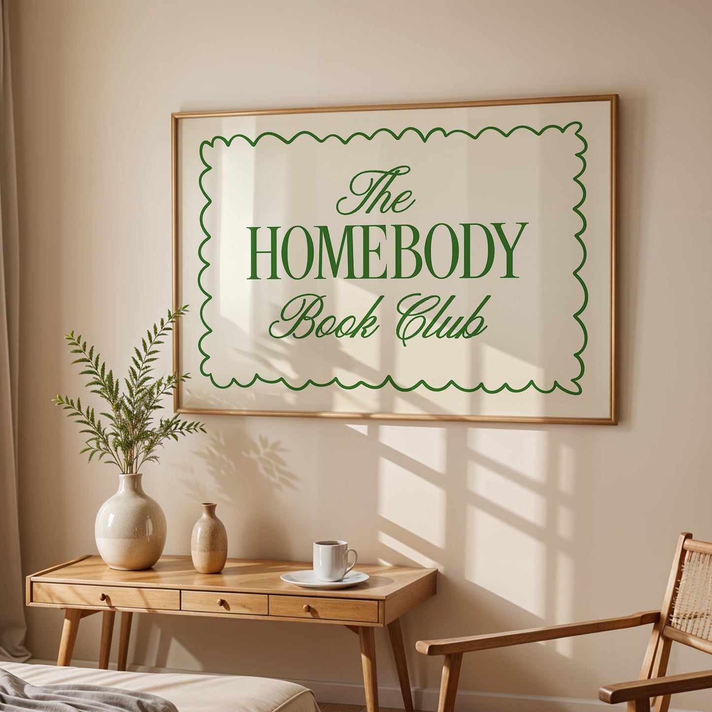 The Homebody Book Club Digital Art Print Download - Green