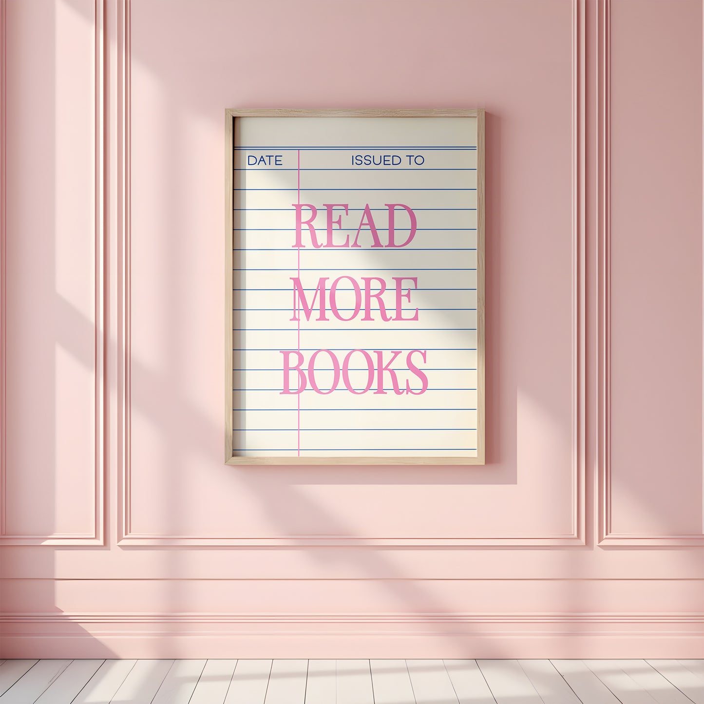 Set of 5 Bookish Pink and Orange Art Prints Digital Art Print Download
