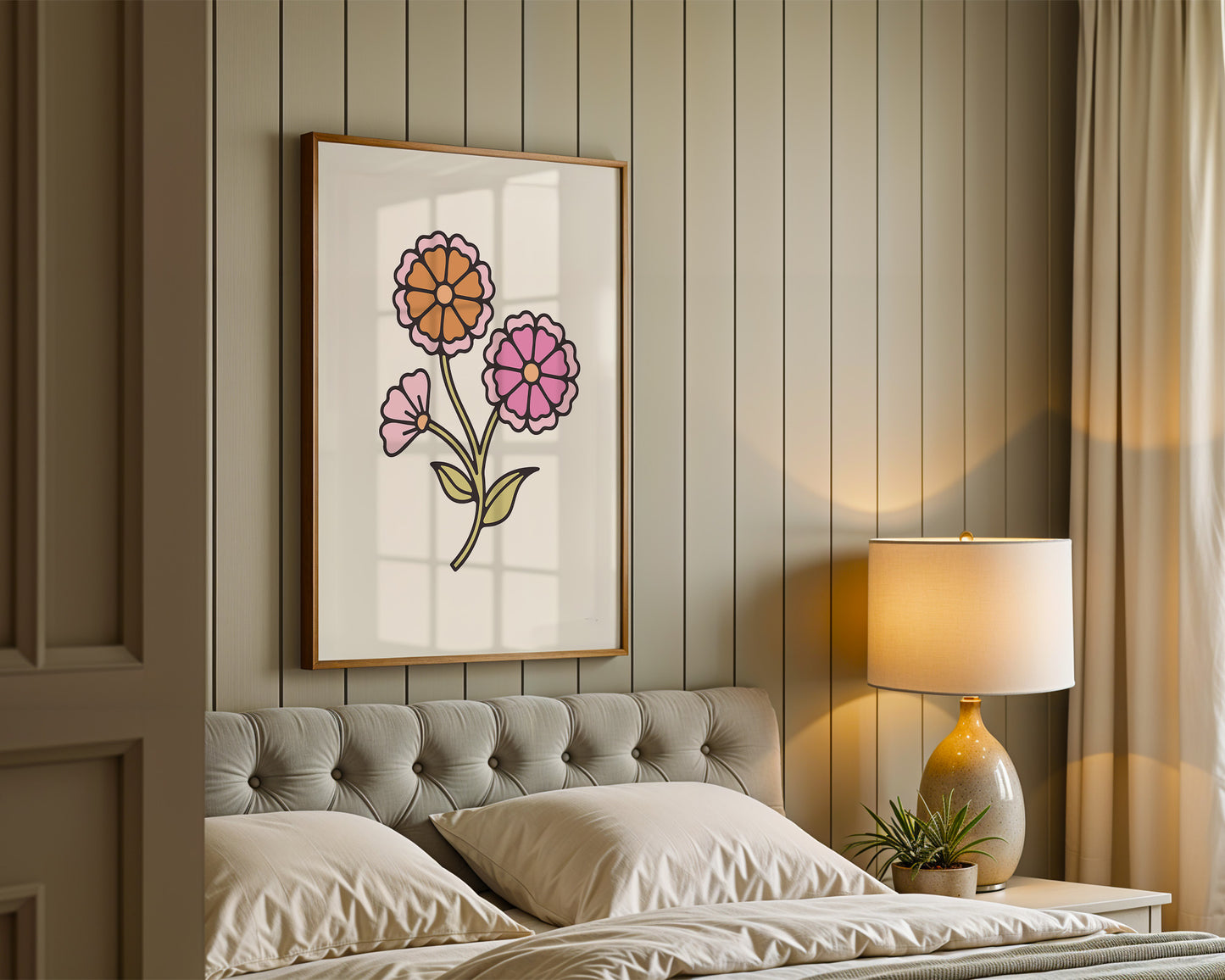 Set of 5 Country Western Pink and Orange Art Prints 2 Digital Art Print Download