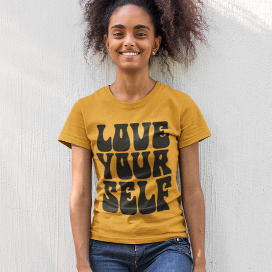 Love Yourself Graphic Tee Design SVG