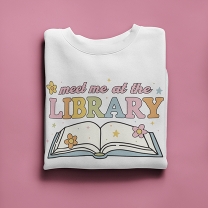 Meet Me at the Library SVG Digital Download Design File