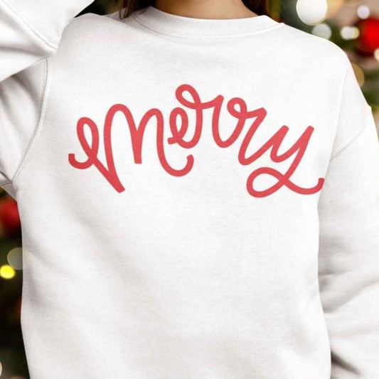Merry Handlettered Christmas SVG Digital Download Design File