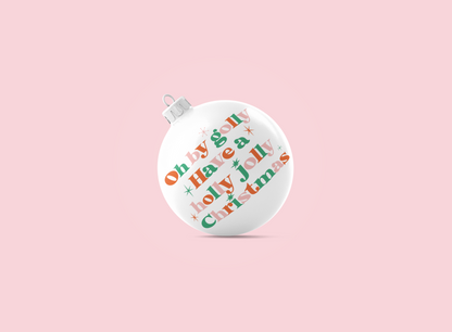 Oh By Golly Have a Holly Jolly Christmas Retro Holiday SVG Digital Download Design File
