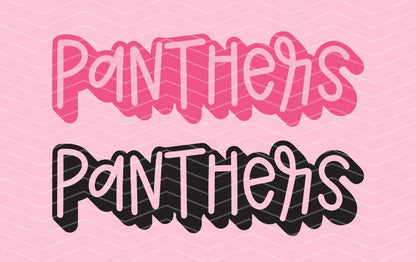 Panthers Cute Mascot SVG Digital Download Design File