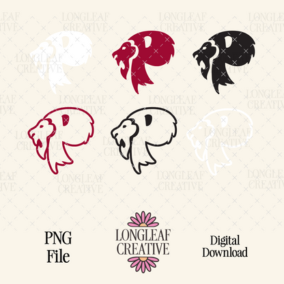 Prattville Lions Logo SVG Bundle - Set of 12 Designs - Prattville Alabama
