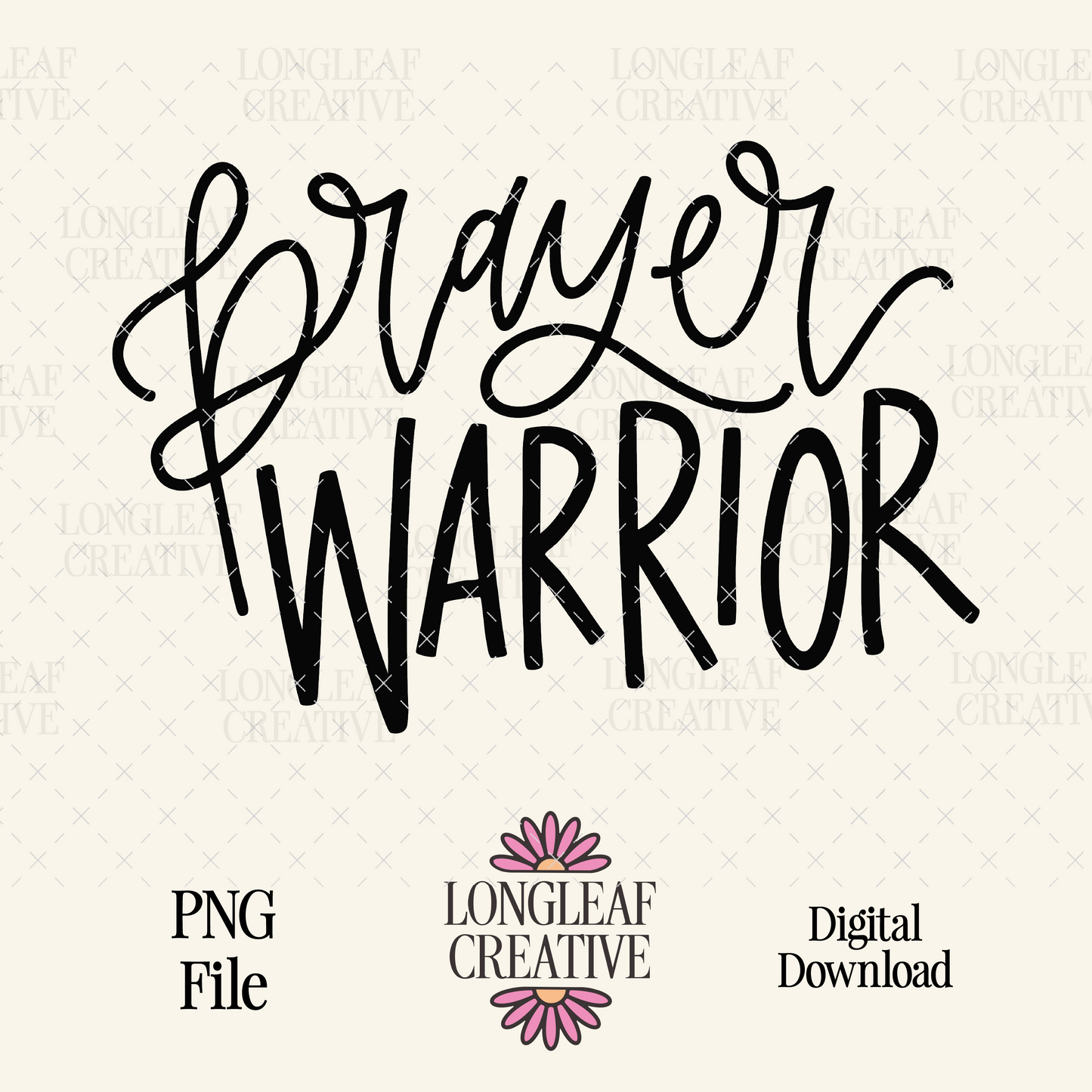Prayer Warrior SVG Digital Download Design File