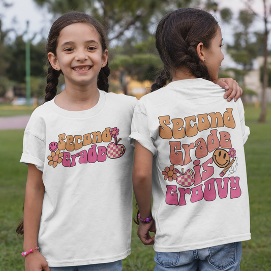 Second Grade is Groovy PNG Digital Download Design File