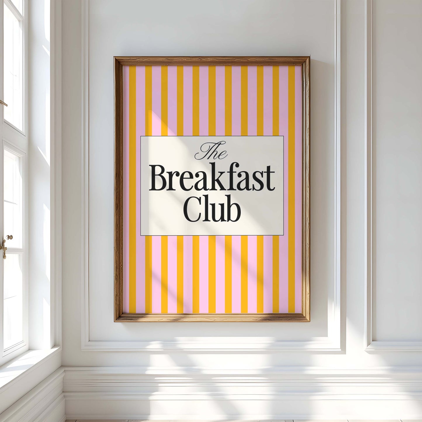 The Breakfast Club Kitchen Digital Art Print Download - Pink and Orange