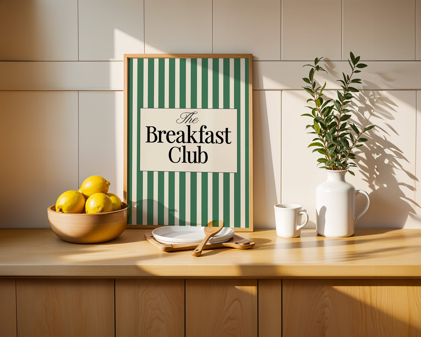 The Breakfast Club Kitchen Digital Art Print Download - Green